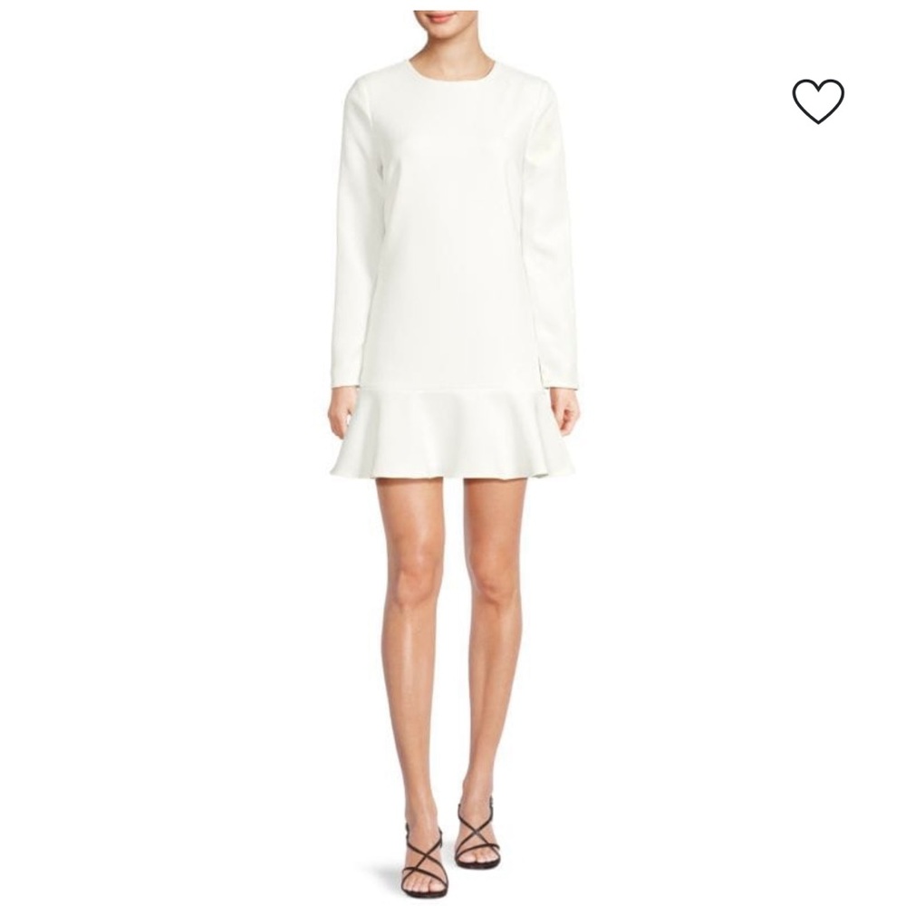 NWT: The Kooples Elegant Cream Long Sleeve Dress